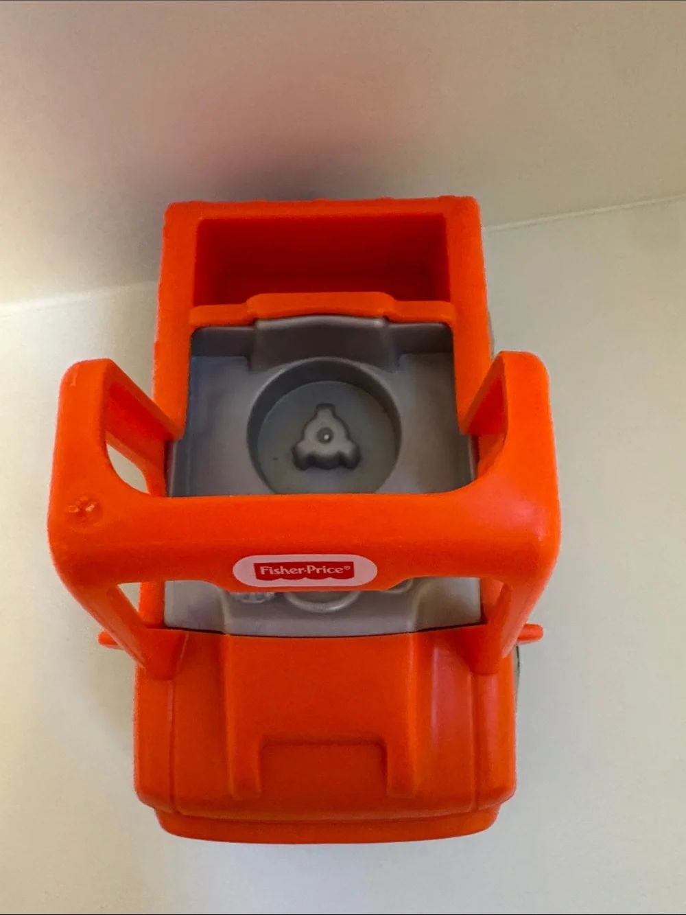 Fisher-Price Little People Orange Smiley Push Car Toy